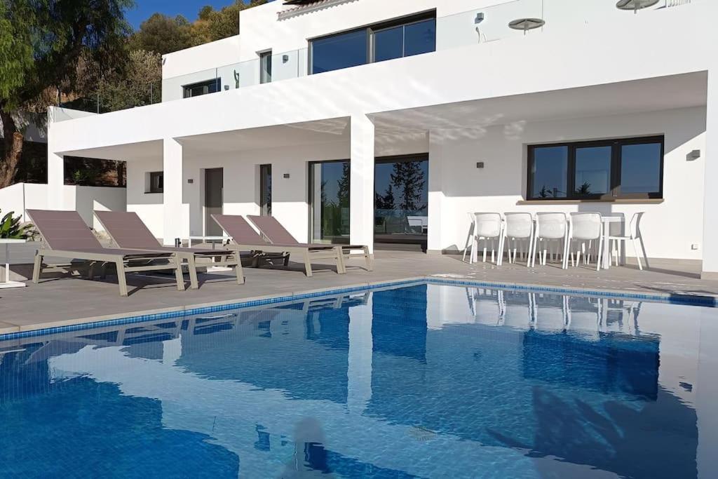 Spectacular Sea View Infinity Pool Villa Alegria For 10 By Happyplace Malaga Exterior photo