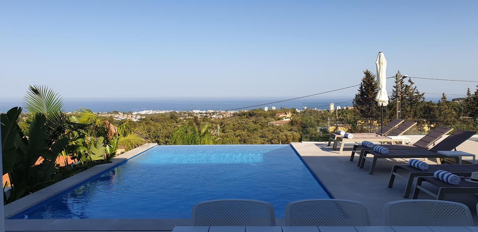 Spectacular Sea View Infinity Pool Villa Alegria For 10 By Happyplace Malaga Exterior photo